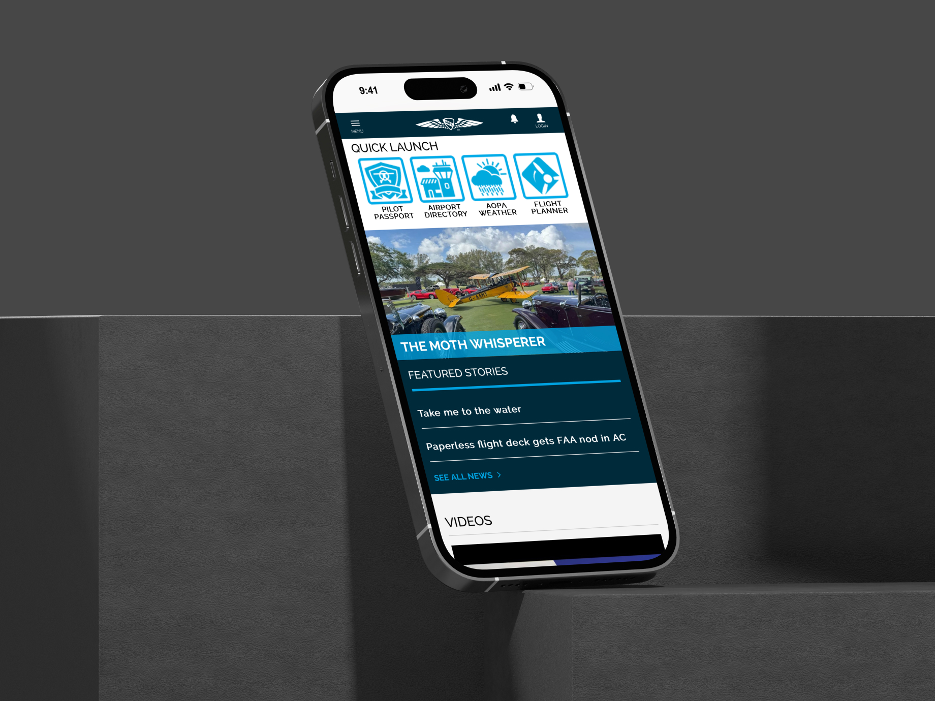 AOPA logo mockup