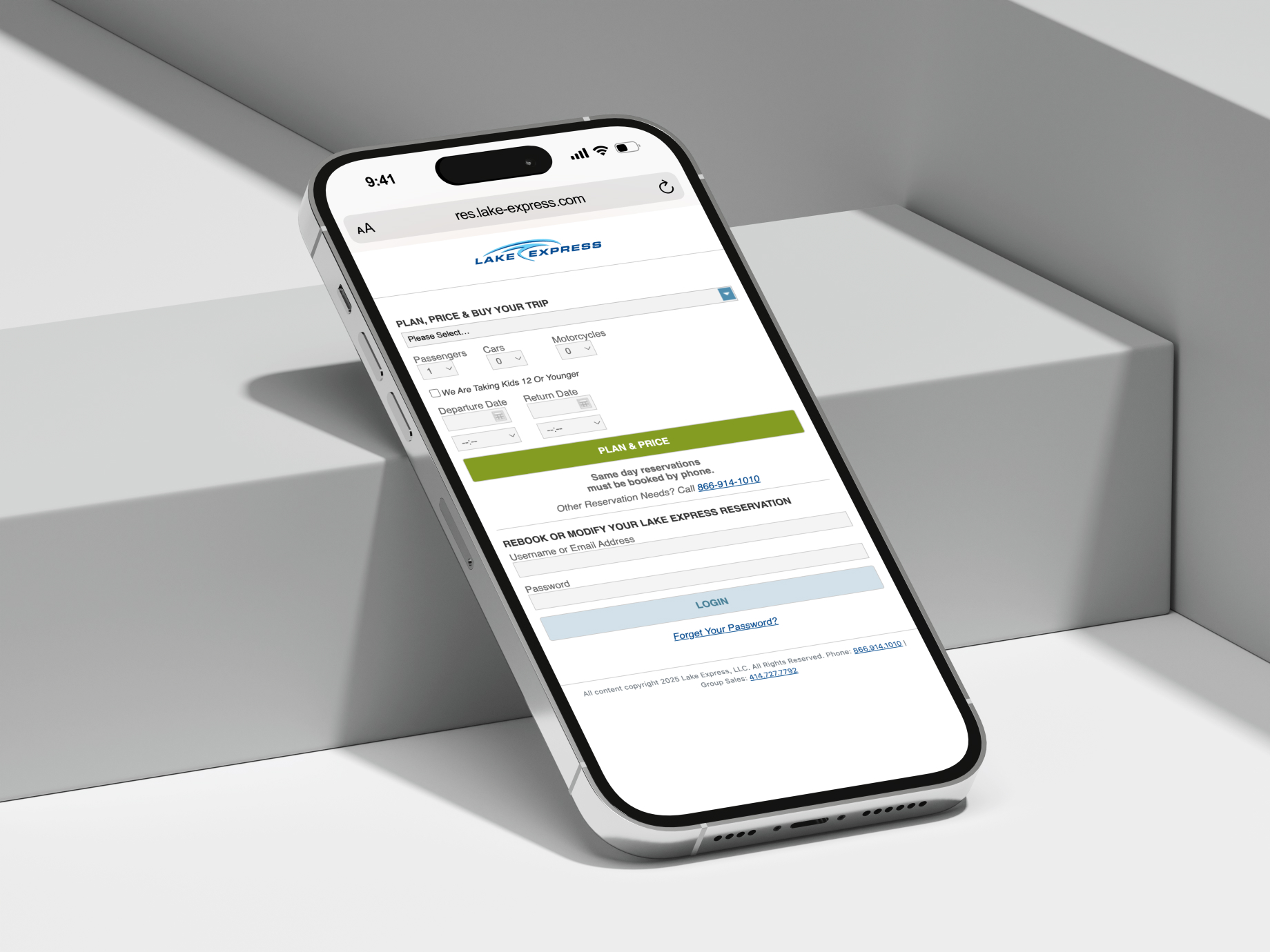 Lake Express Reservation System