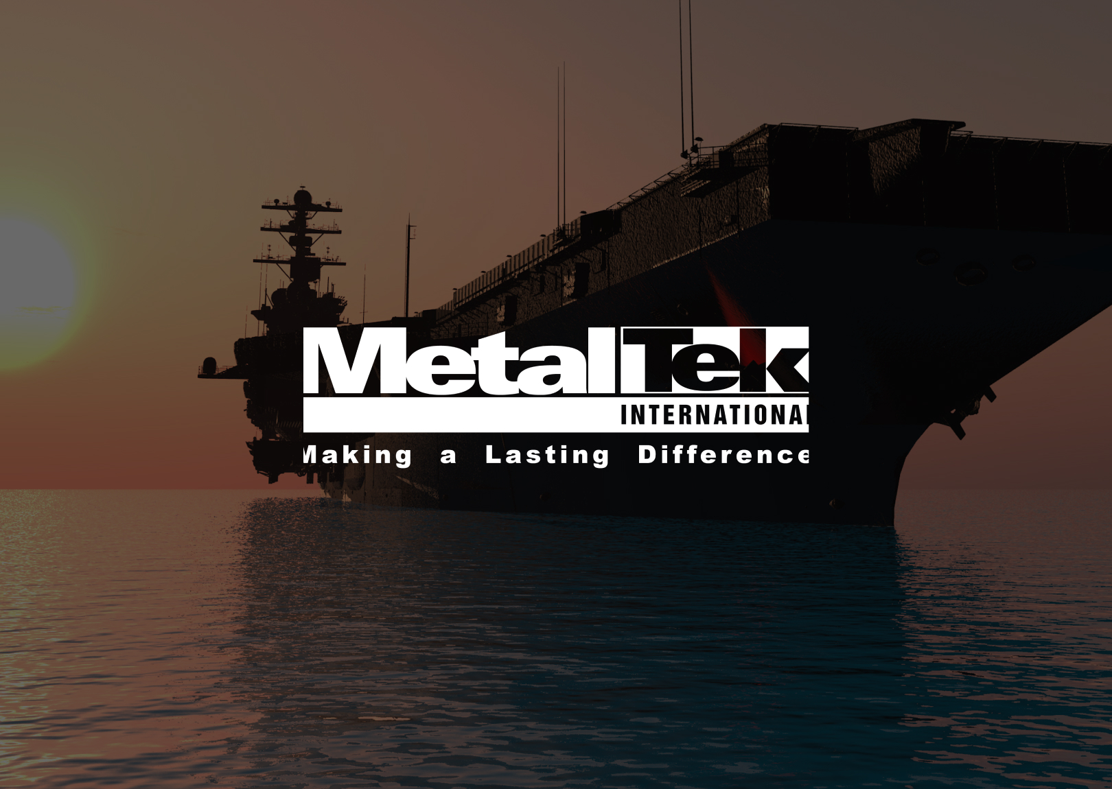 MetalTek homepage Screenshot