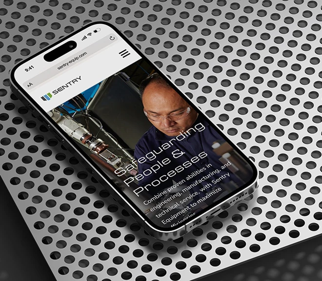 Sentry mobile mockup