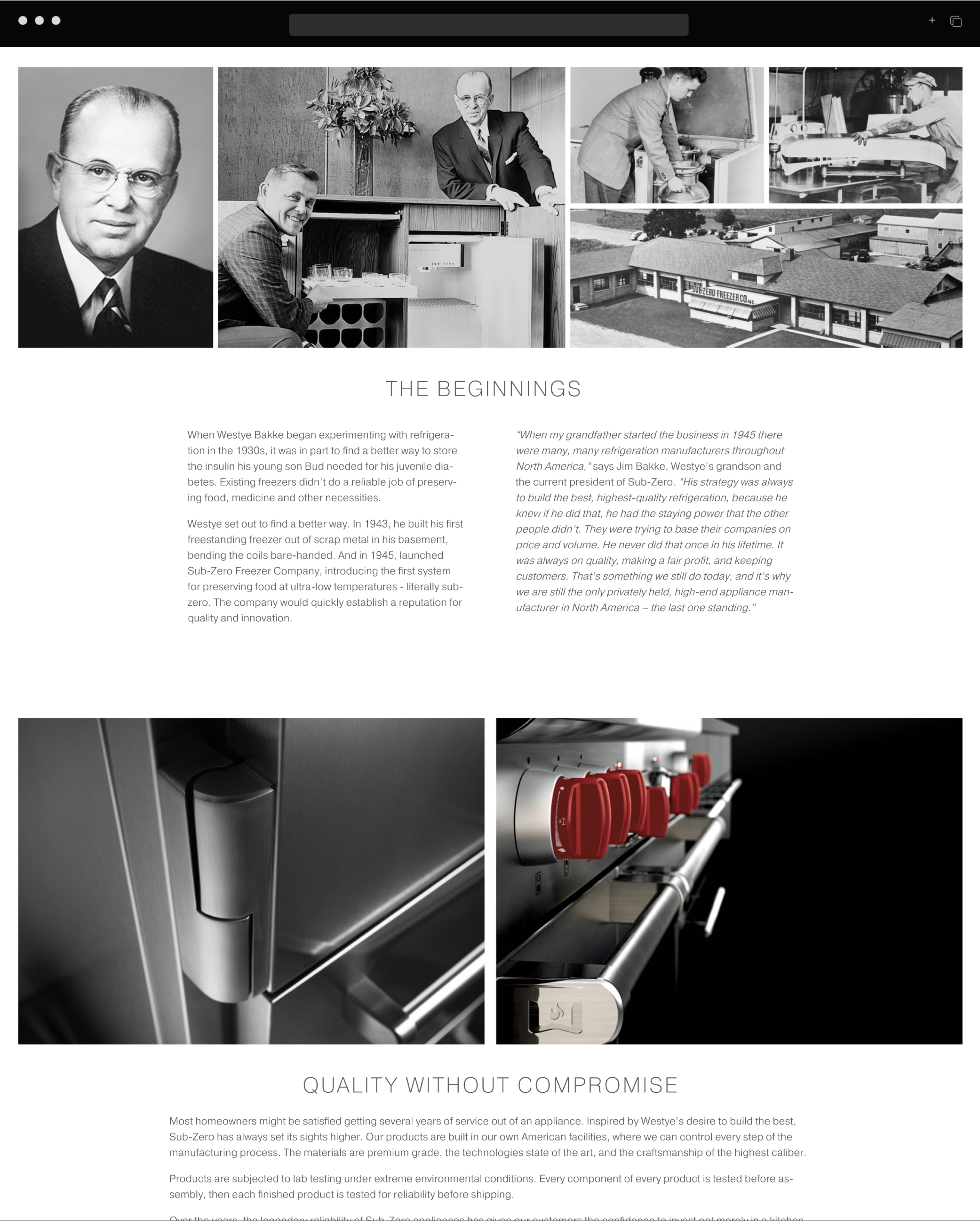 Sub-Zero Wolf about page 