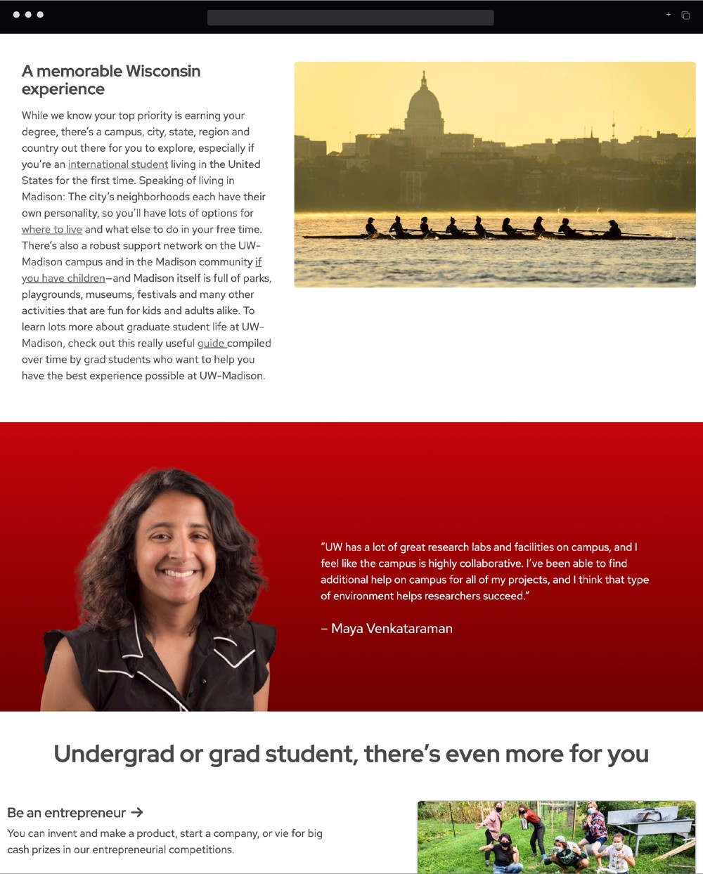 UW Madison College of Engineering student life page 