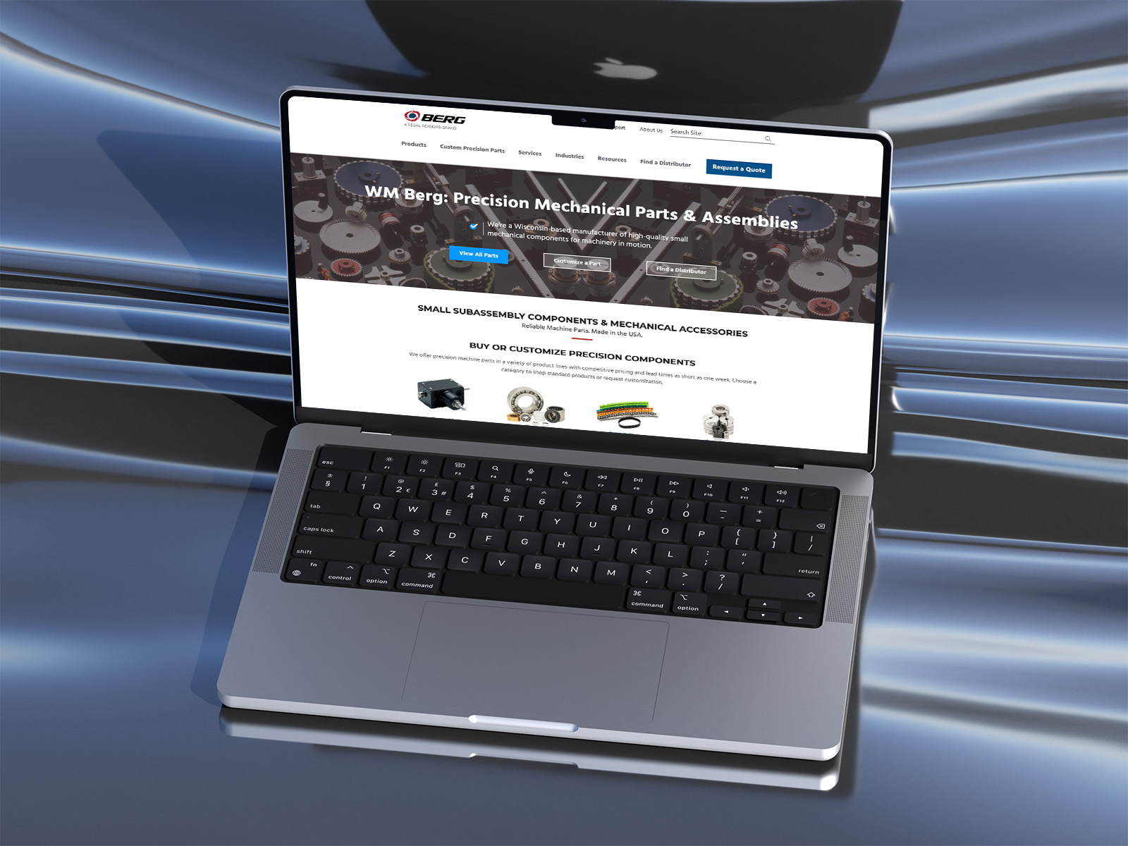 WM Berg desktop mockup